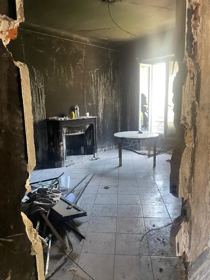 Chantier de rénovation en cours à Aix-en-Provence