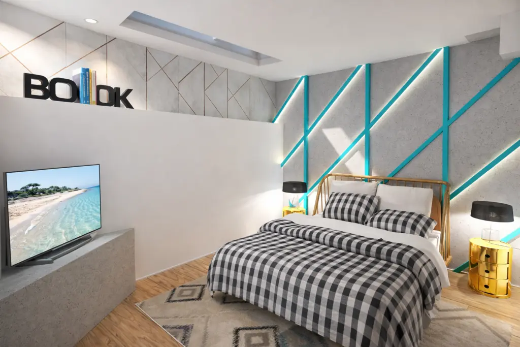 La chambre en souplex